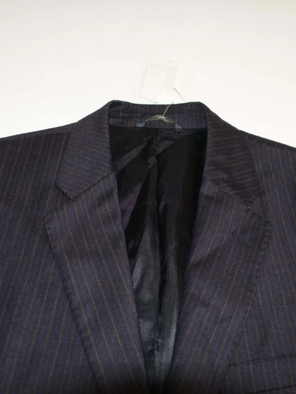 Banana Republic Men's Suit Jacket Size 44 Regular Charcoal Gray Brown Stripes